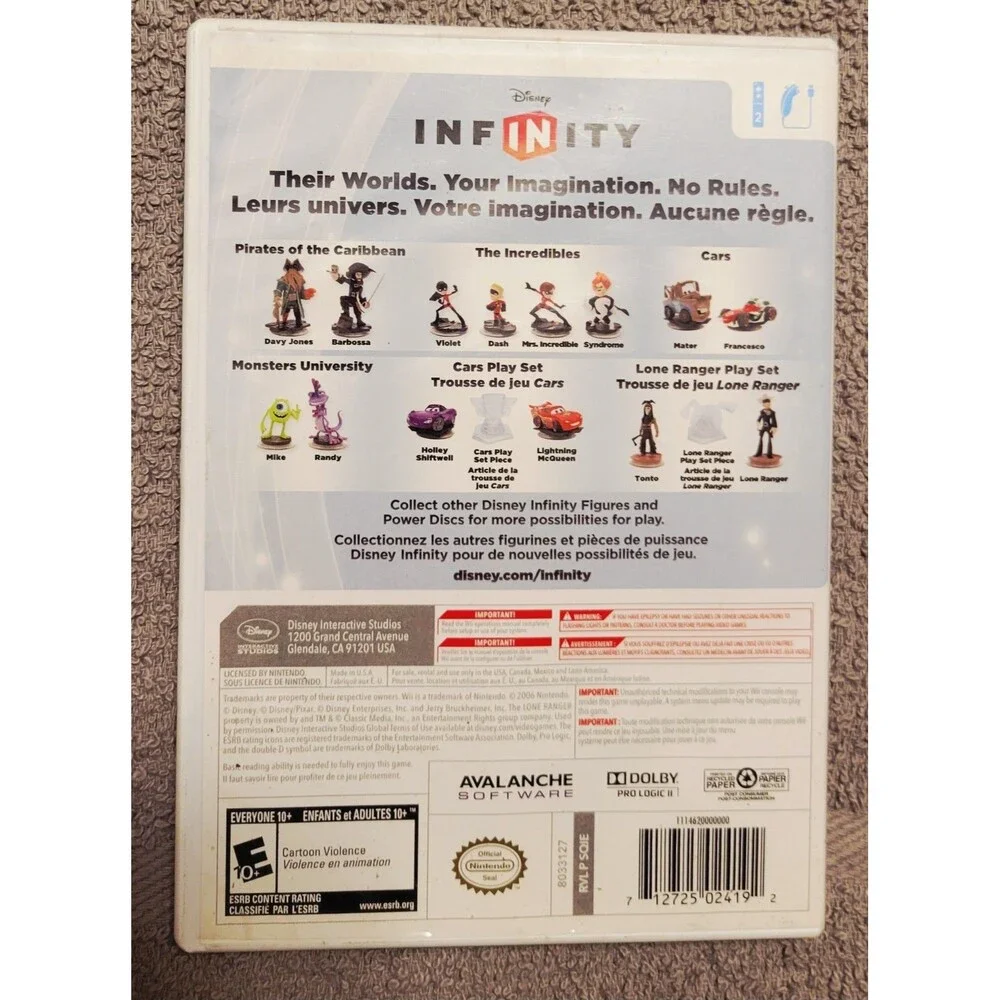 NINTENDO Wii: Disney Infinity Game, CIB COMPLETE, MANUAL,TESTED,FAST SHIPPING